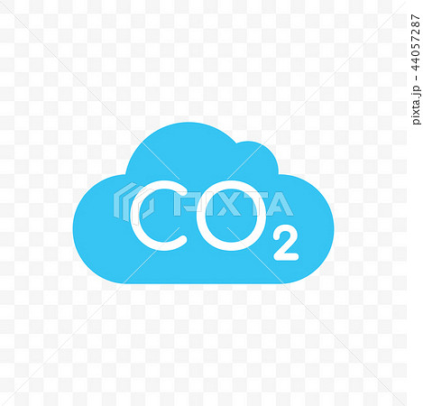 Co2 Cloud Carbon Pollution Vector Iconのイラスト素材