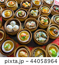 Close up dim sum chinese food in bamboo basket 44058964