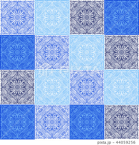Italian ceramic tile pattern. Ethnic folk ornament. Italian ceramic tile pattern. Ethnic folk ornament. 44059256