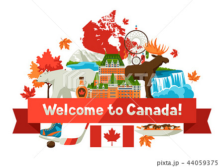 Canada Background Design のイラスト素材