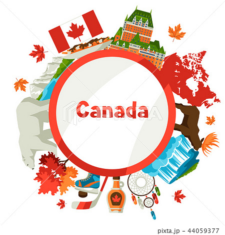 Canada Background Design のイラスト素材