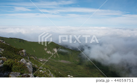 チロロルート経由で幌尻岳を目指し，幌尻岳 44059751