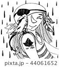 Little pirate with a crow on his shoulder 44061652