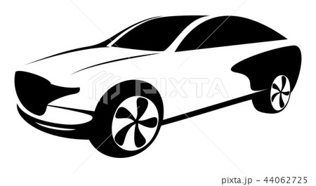 Race car symbol logo template, stylized vector 44062725