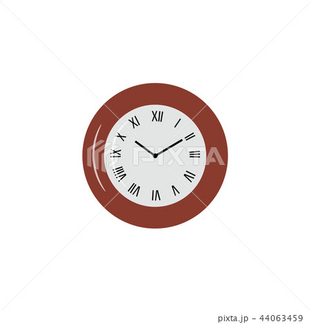 Clock icon in trendy flat style isolated 44063459
