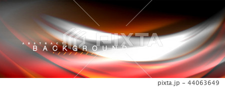 Fluid color wave line background. Trendy abstract layout template for business or technology 44063649