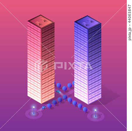 Smart city of ultraviolet 44063847