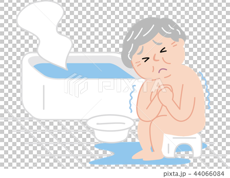 シニア　女性　冬場の入浴　ヒートショック 44066084