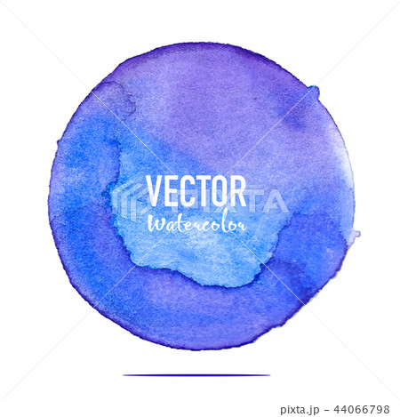 Purple watercolour circle set on white background. Purple watercolour circle set on white background. 44066798