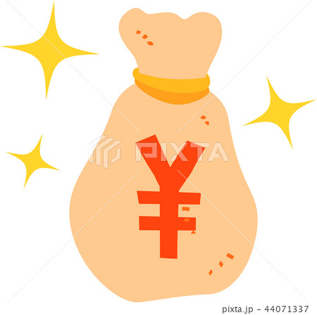 円 お金 ドル袋 イラスト コインのイラスト素材