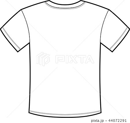 Men S T Shirt Illustration Back Stock Illustration