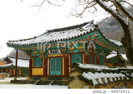 雪景色 冬 白羊寺 44073411