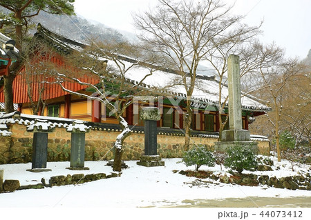 雪景色 冬 白羊寺 44073412