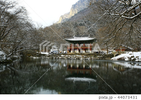 雪景色 韓国 白羊寺 44073431