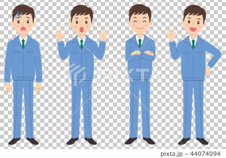 作業着若者1-4 作業着若者1-4 44074094