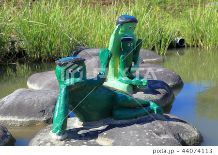 カッパの太郎と花子像　かっぱ橋 44074113