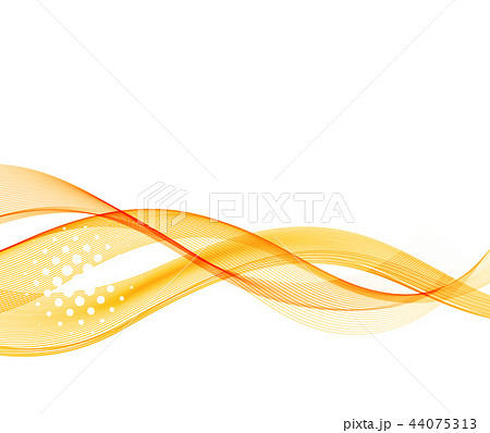 Abstract vector background with orange smooth color wave. 44075313