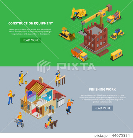 Construction Horizontal Banners Collection Construction Horizontal Banners Collection 44075554