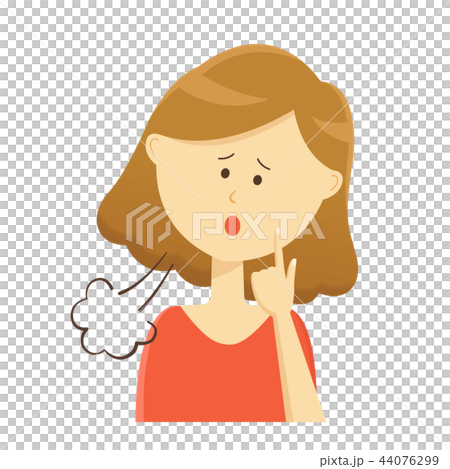 Female upper body _ sigh - Stock Illustration [44076299] - PIXTA