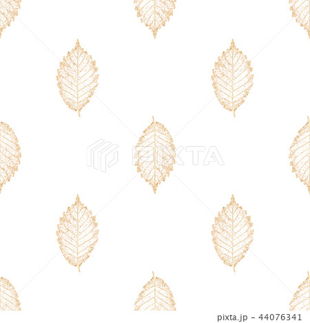 Transparent gold skeleton leaves seamless pattern Transparent gold skeleton leaves seamless pattern 44076341