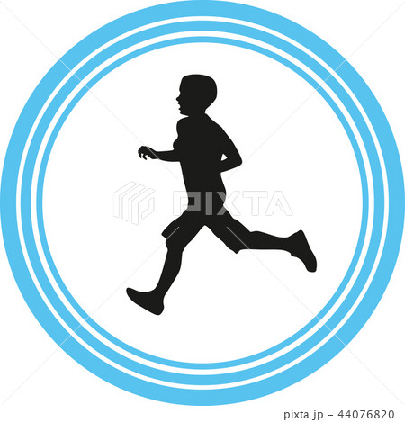 runner silhouette vector 44076820