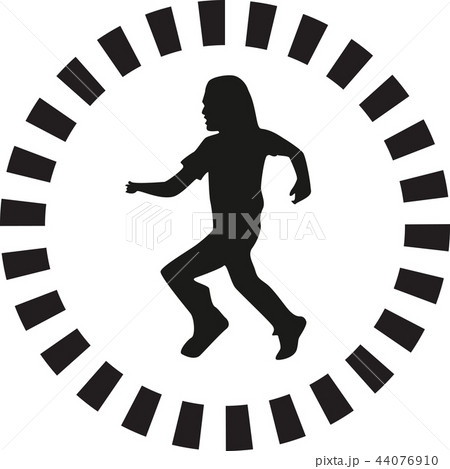 runner silhouette vector runner silhouette vector 44076910