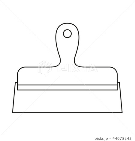 Line art black and white whide spatula 44078242