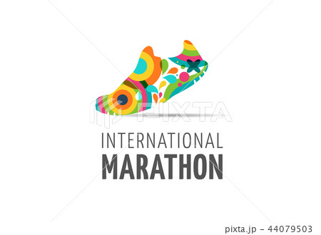 Run icon, symbol, marathon poster and logo 44079503