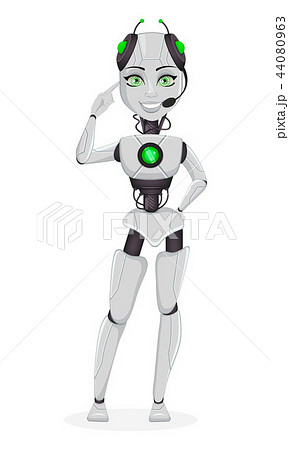 Robot with artificial intelligence, female bot 44080963