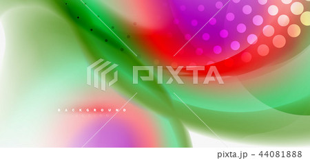 Mixing liquid color flow abstract background. Trendy abstract layout template for business or 44081888