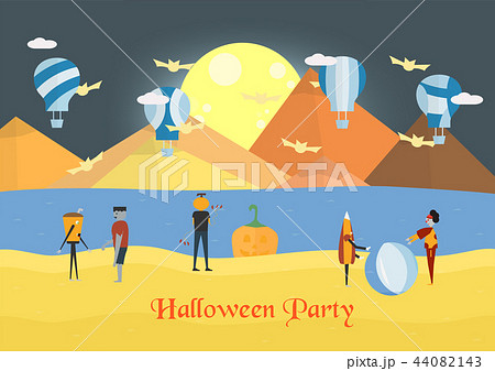 Minimal scene for halloween day 44082143