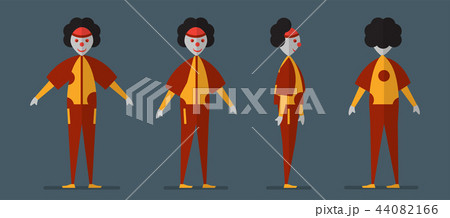 Character design of joker ghost for Halloween day 44082166