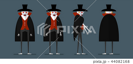 Character design of dracula for Halloween day 44082168