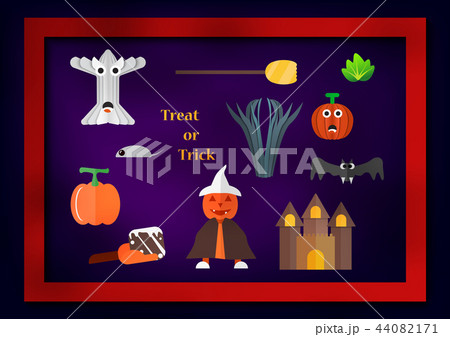 Element for Halloween day with pumpkin man 44082171