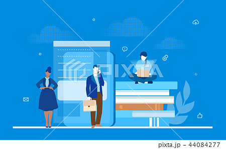 Business strategy - flat design style colorful illustration 44084277