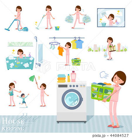 flat type patient young women_housekeeping flat type patient young women_housekeeping 44084527