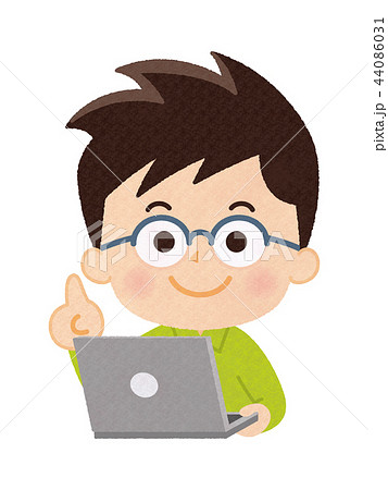 プログラマー 男性のイラスト素材