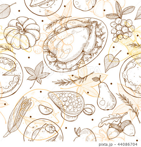 Thanksgiving Seamless Pattern Thanksgiving Seamless Pattern 44086704