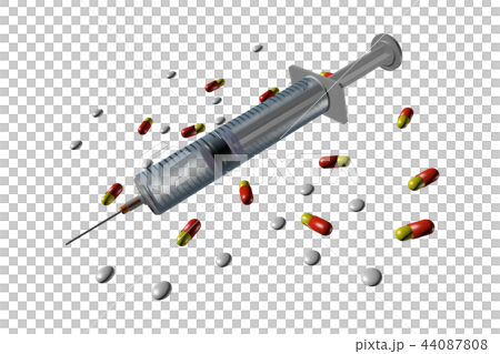 注射器と飲み薬 透過素材 のイラスト素材 44087808 Pixta