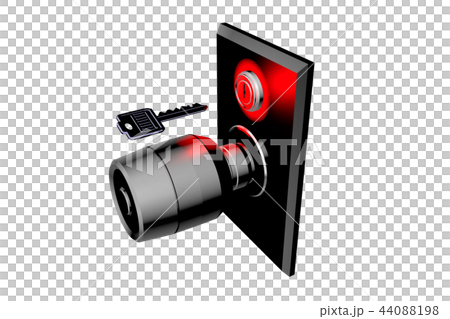 Doorknob and key (security image transparent material) Doorknob and key (security image transparent material) 44088198