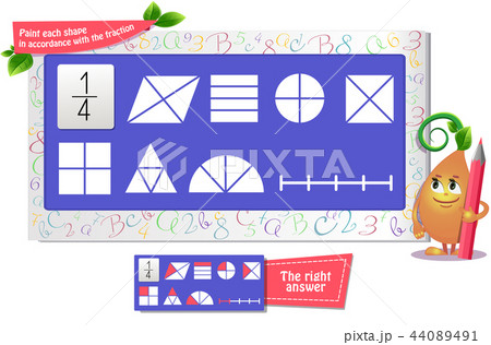 Paint each shape fraction Paint each shape fraction 44089491