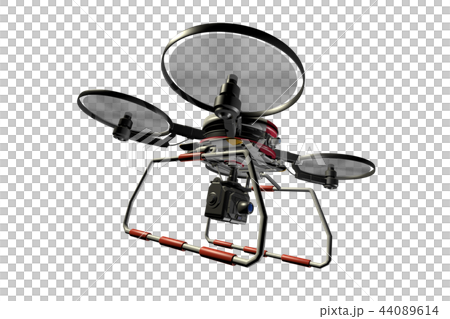 Drone With Camera Transparent Material Stock Illustration