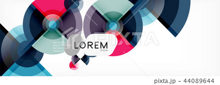 Abstract background bright circles geometric design 44089644