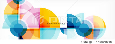 Vector fantastic circle modern geometric background template 44089646