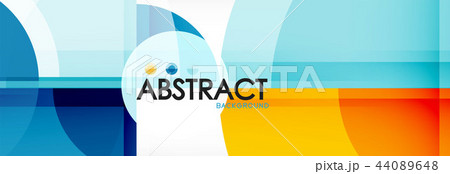 Vector fantastic circle modern geometric background template 44089648