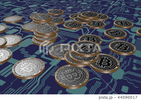 仮想通貨イメージ（サイバーなイメージ） 44090017