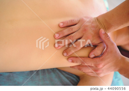therapeutic back massage, drainage, training therapeutic back massage, drainage, training 44090556