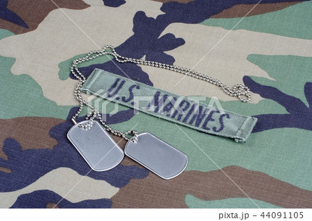 US MARINES branch tape and dog tags US MARINES branch tape and dog tags 44091105