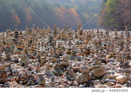 自然 石塔 白潭寺 44093409
