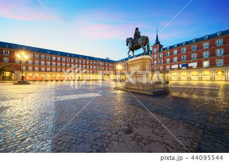 Plaza Mayor area at Madrid, Spain. 44095544